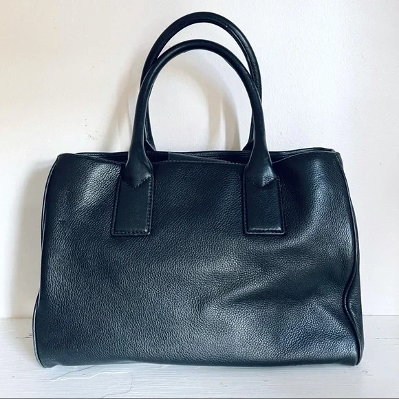 Marc Jacobs Black Leather Empire City Leather Structured Top Handle Tote Bag - Picture 2 of 16